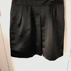 Ann Taylor Black Satin Skirt, size 12